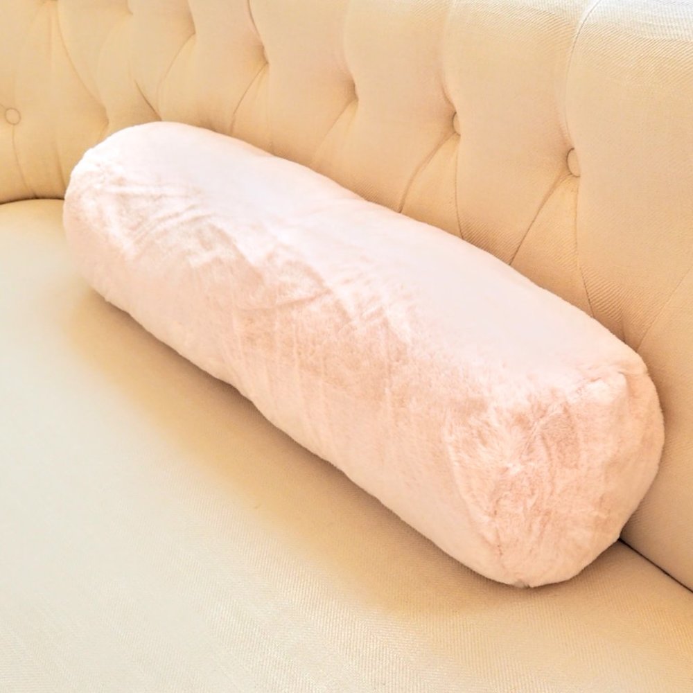 NWT 2 BOLSTER PILLOWS insert+cover machine washabl